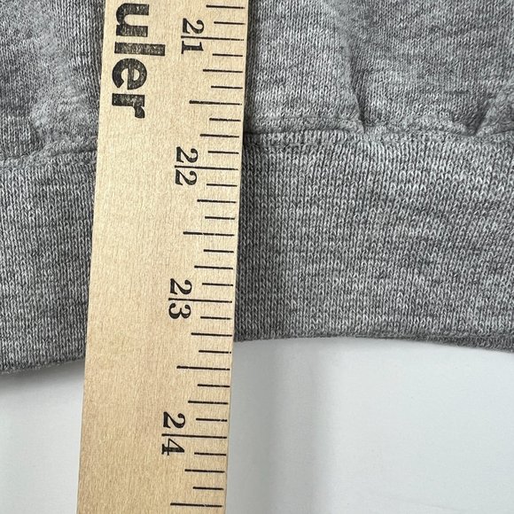 VTG 90s Nike Adult Sweatshirt Medium Boxy Grey Black Contrast Crewneck Made USA - Picture 12 of 14